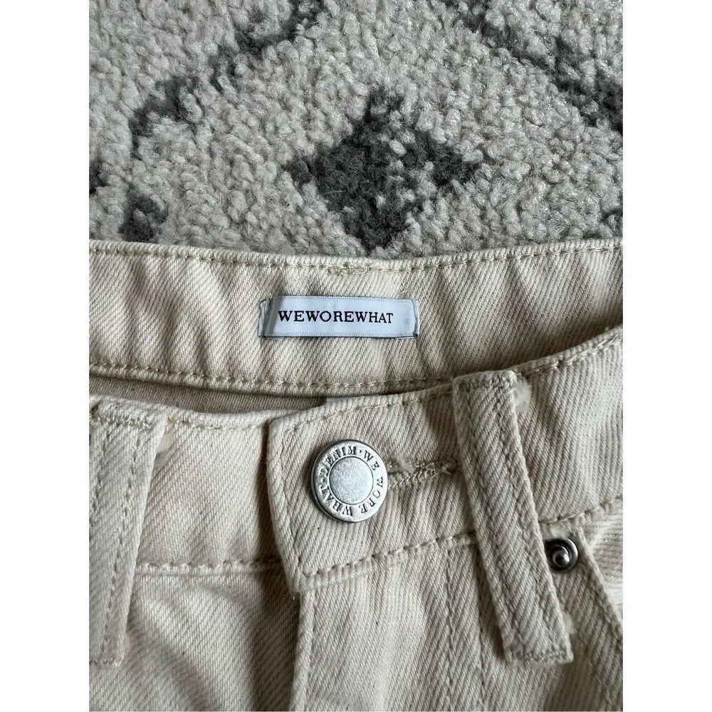Weworewhat Jeans Womens 26 Denim Straight Tapered Leg Casual‎